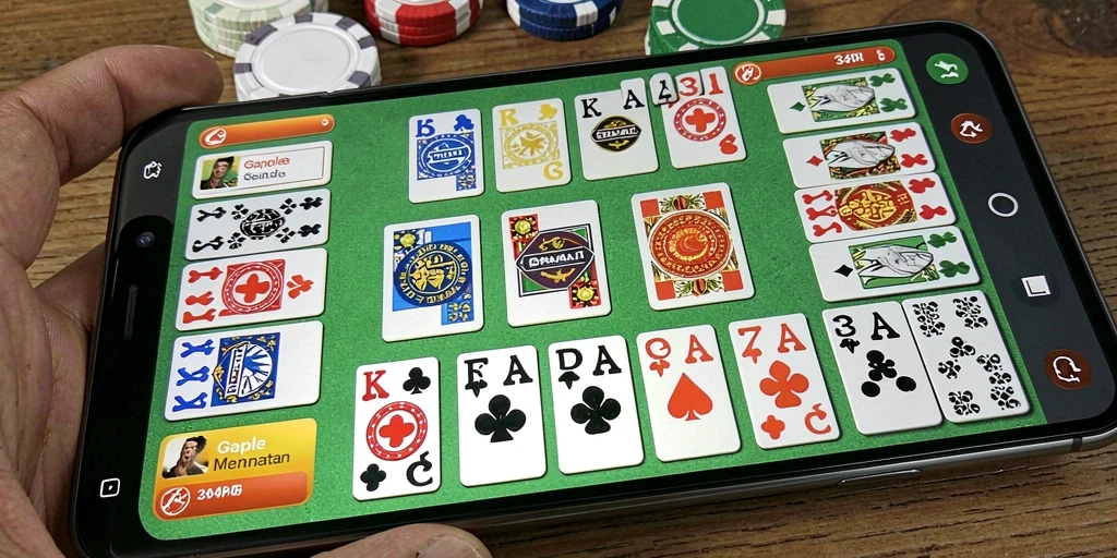 Tampilan gameplay seru dan interaktif dari game Gaple 34R.