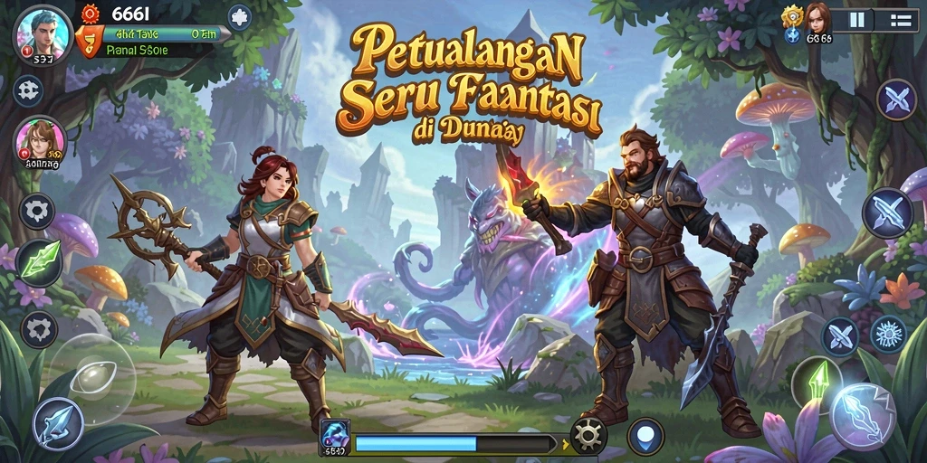 Tampilan gameplay seru dari petualangan di 666I.