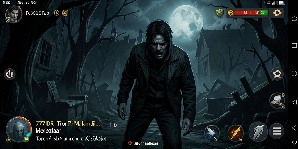Gameplay Horror mendebarkan dengan suasana gelap dan menakutkan.