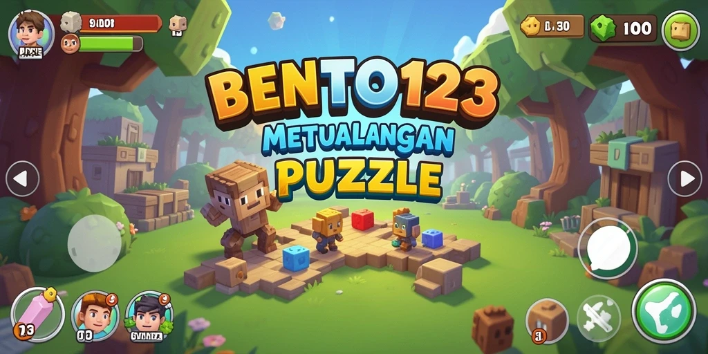 Screenshot utama BENTO123 menampilkan gameplay Puzzle yang menantang.