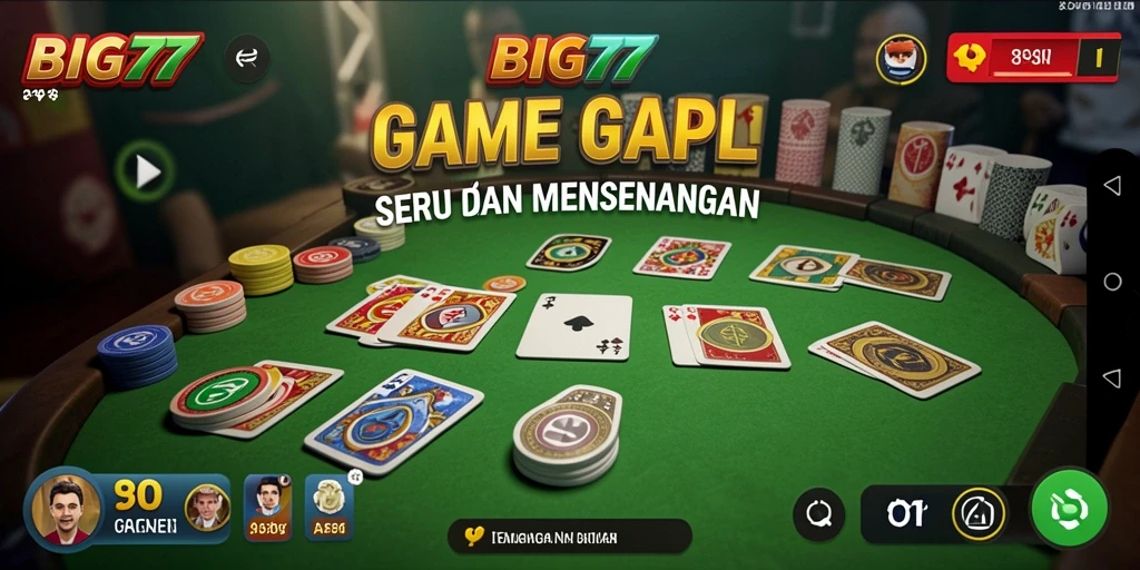 Tampilan gameplay Gaple yang menarik dan interaktif.
