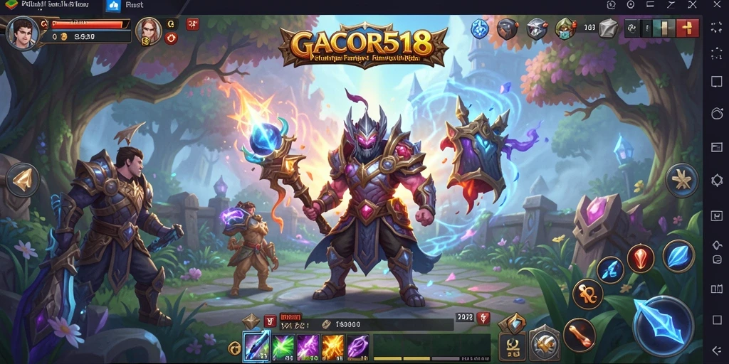 Tampilan gameplay RPG memukau dalam GACOR518 yang penuh aksi.