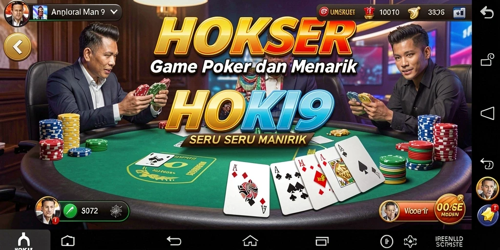 Tangkapan layar HOKI9 menampilkan suasana bermain Poker yang intens dan menyenangkan.