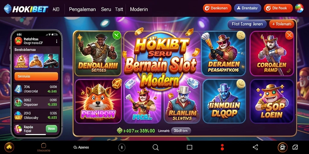 Gameplay HOKIBET yang menampilkan mesin Slot yang mengasyikkan.