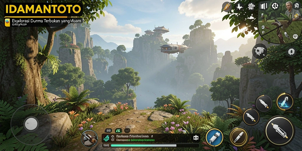 Tampilan gameplay <strong>IDAMANTOTO</strong> yang penuh petualangan dan eksplorasi menarik.