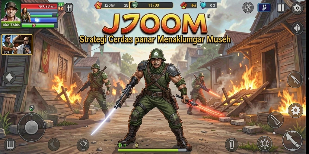 Tampilan menarik dari gameplay J200M yang menantang.