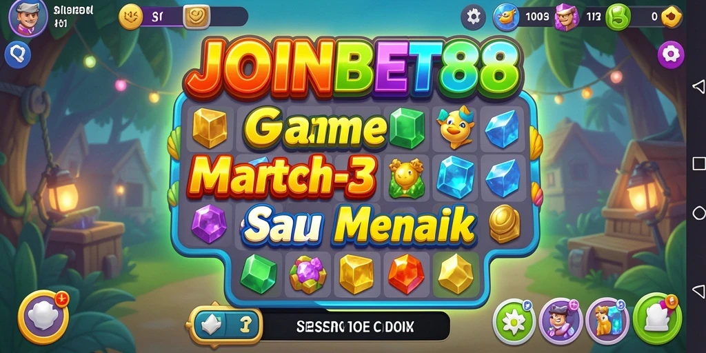 Screenshot menunjukkan gameplay seru di JOINBET88 dengan warna-warni menawan.