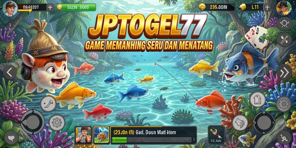 Screenshot gameplay JPTOGEL77 menampilkan aksi memancing yang mendebarkan.