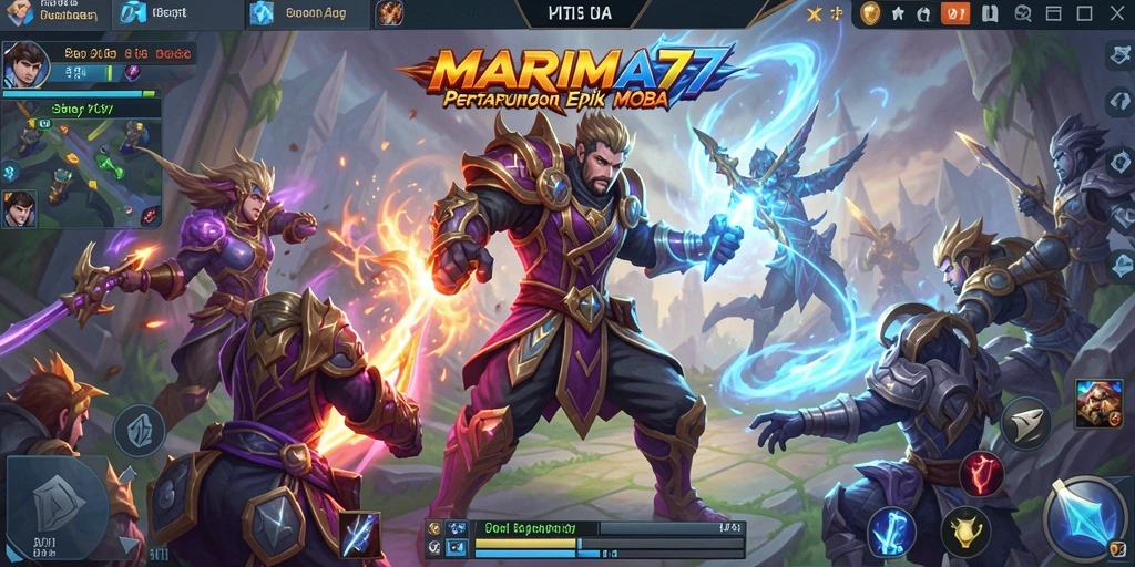 Tampilan gameplay seru dan penuh aksi di <strong>MARIMA77</strong>.