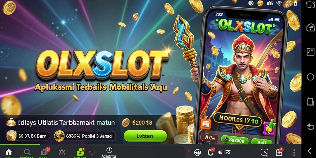 Tampilan aplikasi OLXSLOT dengan fitur utilitas lengkap.