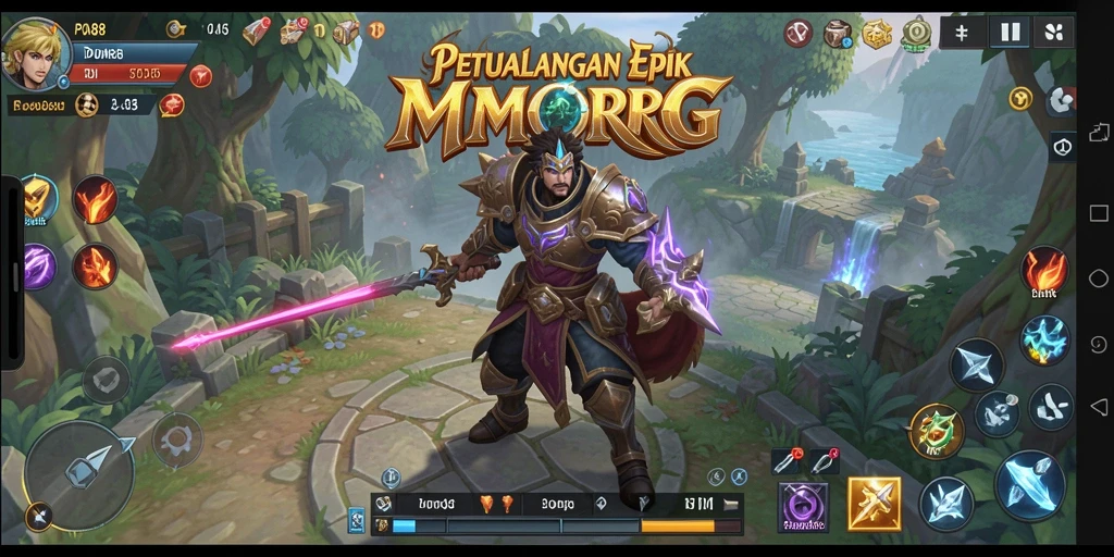Screenshot gameplay <strong>POA88</strong> yang menampilkan aksi pertarungan seru di dunia MMORPG.