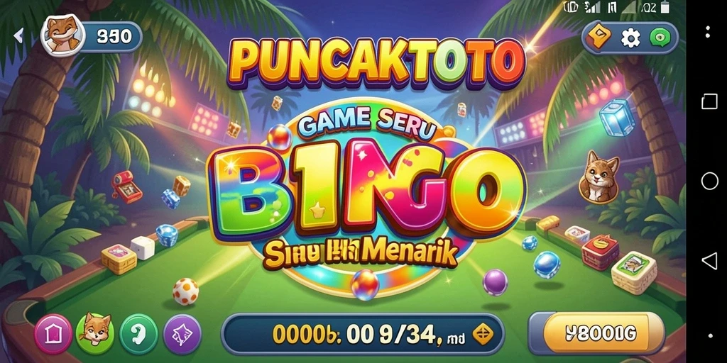Tangkapan layar gameplay PUNCAKTOTO saat bermain Bingo.