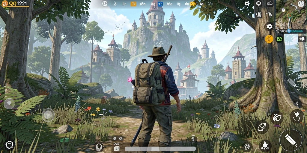 Tampilan gameplay <strong>QQ1221</strong> yang memukau dalam dunia Open World.