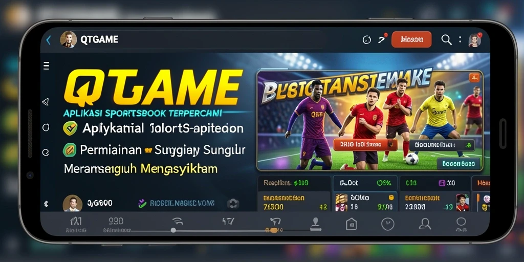 Tampilan menarik dari gameplay Sportsbook dalam QTGAME.