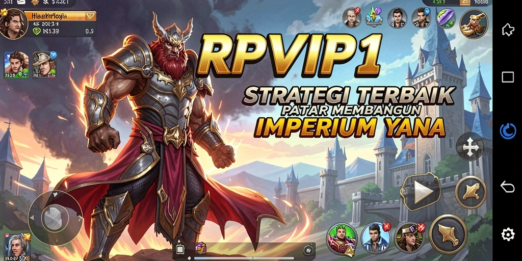 Screenshot gameplay RPVIP1 menampilkan pertempuran strategis yang intens.