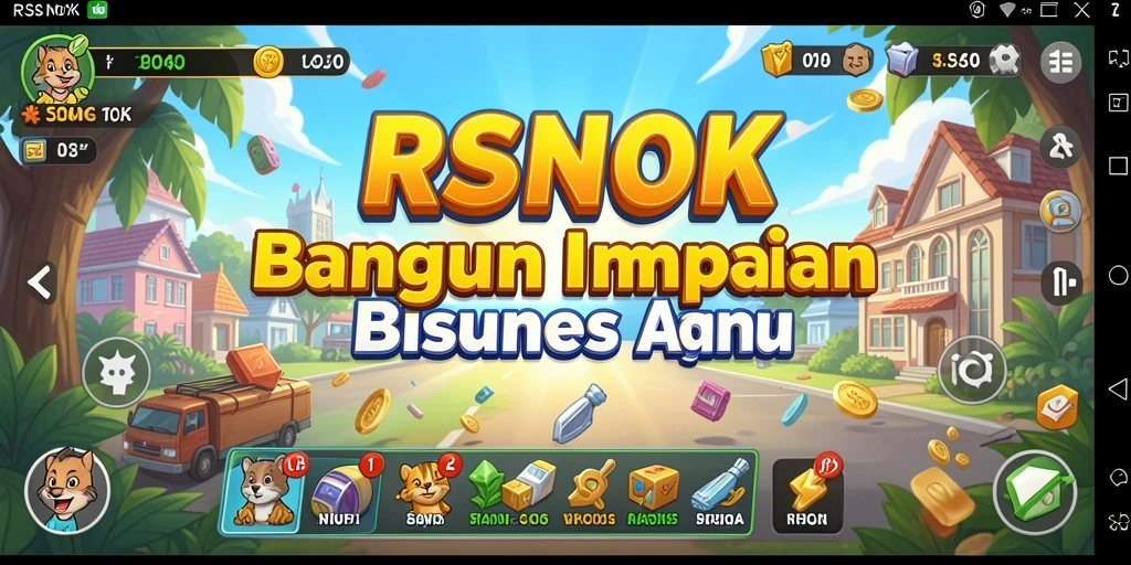 Screenshot utama RSNOK menunjukkan mengelola bisnis yang sukses.