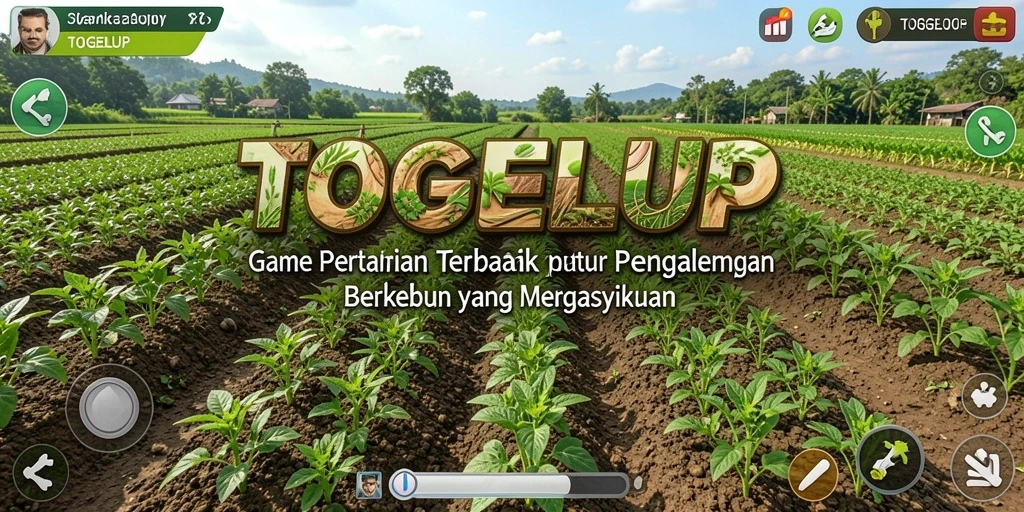 Gameplay menarik TOGELUP yang menampilkan kegiatan bertani.