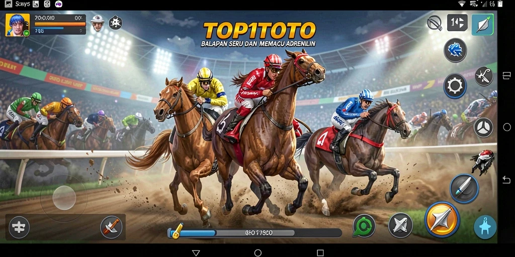 Gameplay seru di balapan TOP1TOTO